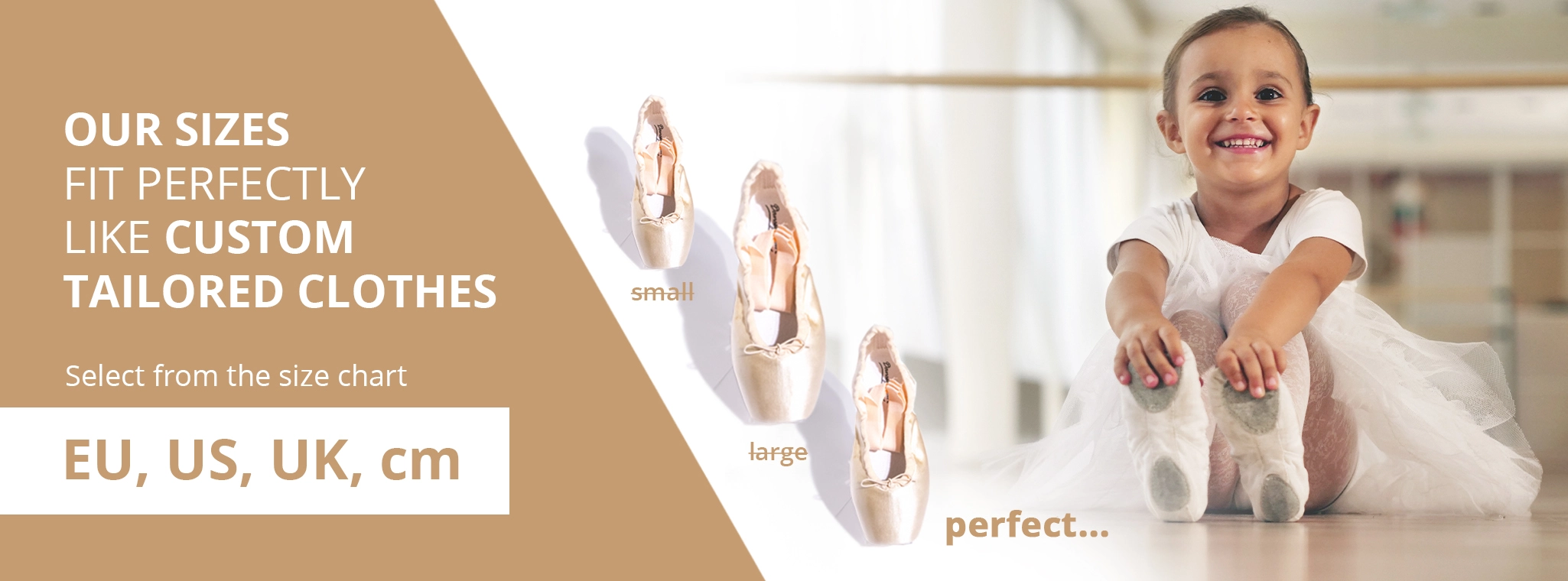 Unsere Größen passen wie angegossen