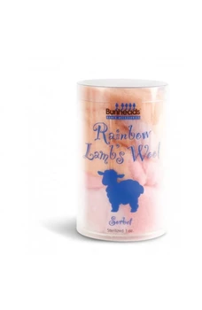 Bunheads, regenbogenfarbene Lammwolle im Becher
