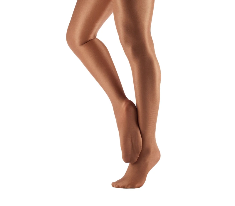 Capezio ultra schimmernd, glänzende Strumpfhose - Toast Capezio