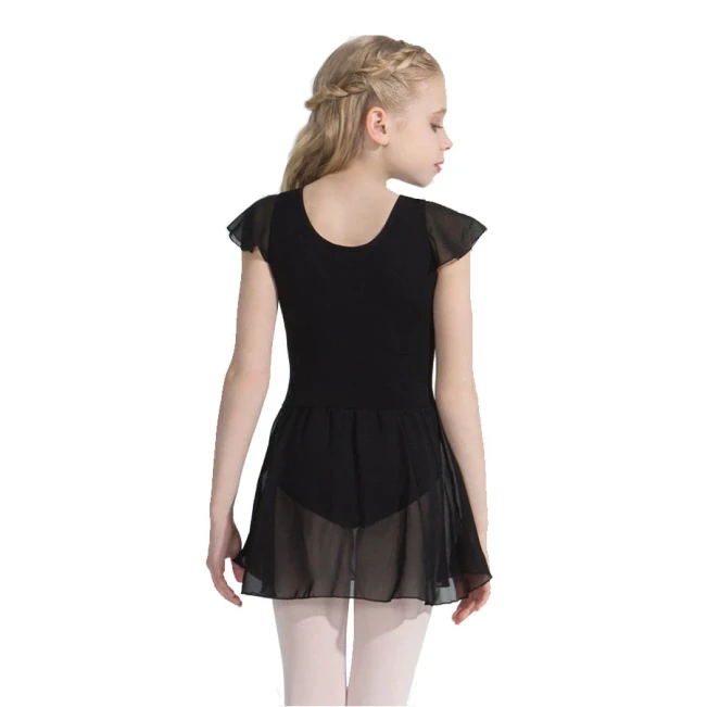 Capezio-Glitzerkleid mit Flatterärmeln, Trikot mit Röckchen Capezio-Glitzerkleid mit Flatterärmeln, Trikot mit Röckchen