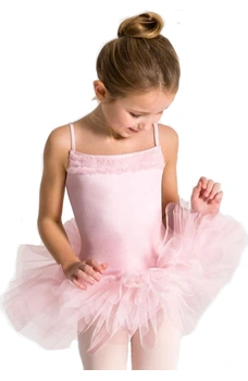 Capezio Ruffle Yoke, Kindertrikot mit Tutu-Röckchen