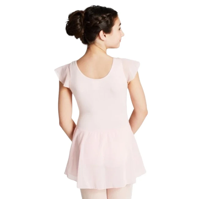 Capezio-Glitzerkleid mit Flatterärmeln, Trikot mit Röckchen Capezio-Glitzerkleid mit Flatterärmeln, Trikot mit Röckchen