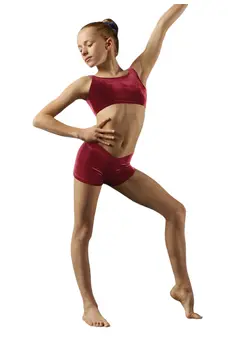 Bloch Leos Samt-Crop-Top, Top für Damen