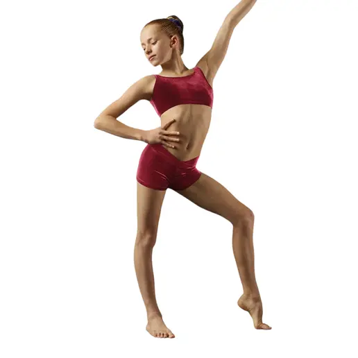 Bloch Leos Samt-Crop-Top, Top für Damen Bloch Leos Samt-Crop-Top, Top für Damen