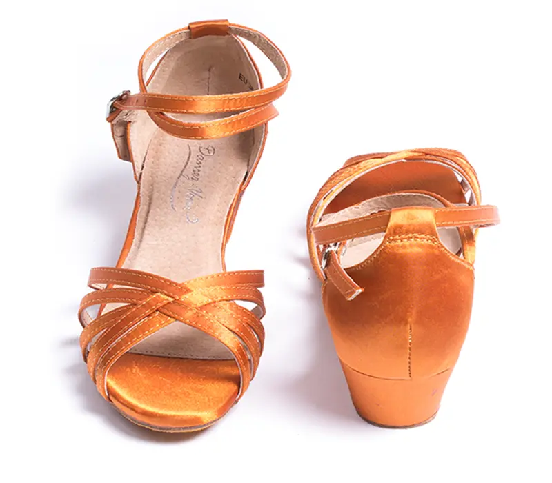 Dansez Vous Alba, Damen-Lateinschuhe mit niedrigem Absatz - Hautfarben - Tan