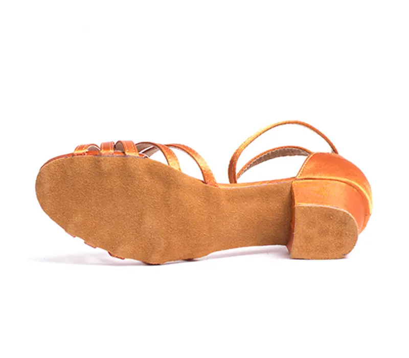 Dansez Vous Alba, Damen-Lateinschuhe mit niedrigem Absatz - Hautfarben - Tan