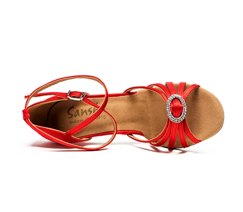 Sansha Dolores, Lateinamerikanische Tanzschuhe - Rot Red Sansha