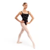 Bloch Ayla Floral, Trikot mit schmalen Trägern - Schwarz Bloch Ayla Floral, Trikot mit schmalen Trägern - Schwarz