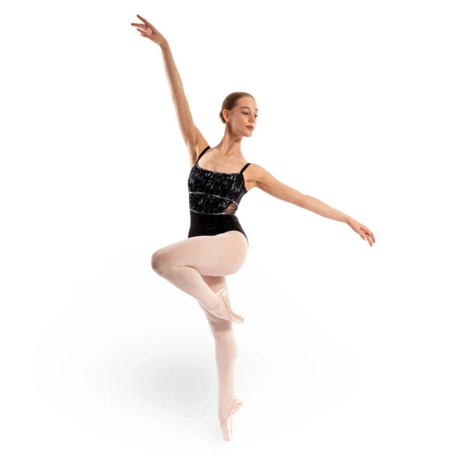 Bloch Ayla Floral, Trikot mit schmalen Trägern - Schwarz Bloch Ayla Floral, Trikot mit schmalen Trägern - Schwarz