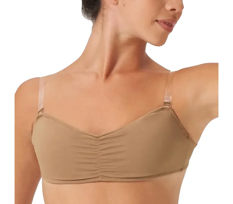 Bloch Vela Bandeau, Damen-BH - Brauner Tan Bloch Bloch Vela Bandeau, Damen-BH - Brauner Tan Bloch