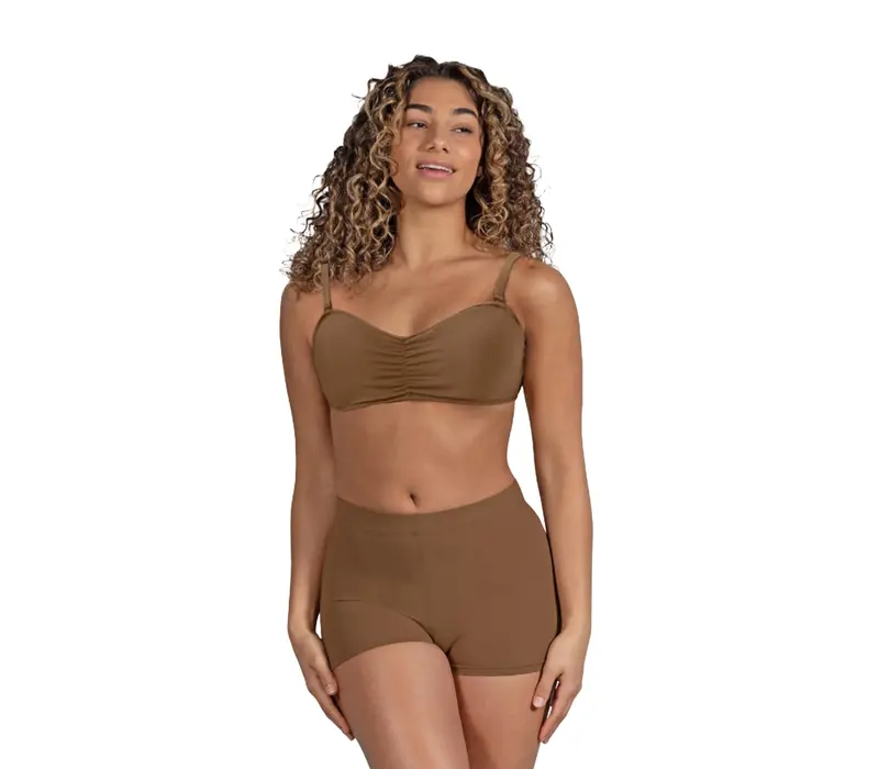 Bloch Vela Bandeau, Damen-BH - Mandel-Bloch