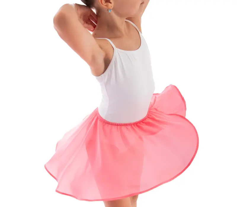 Bloch Barre, Mädchenrock mit Gummibund - Korallenrot Bloch