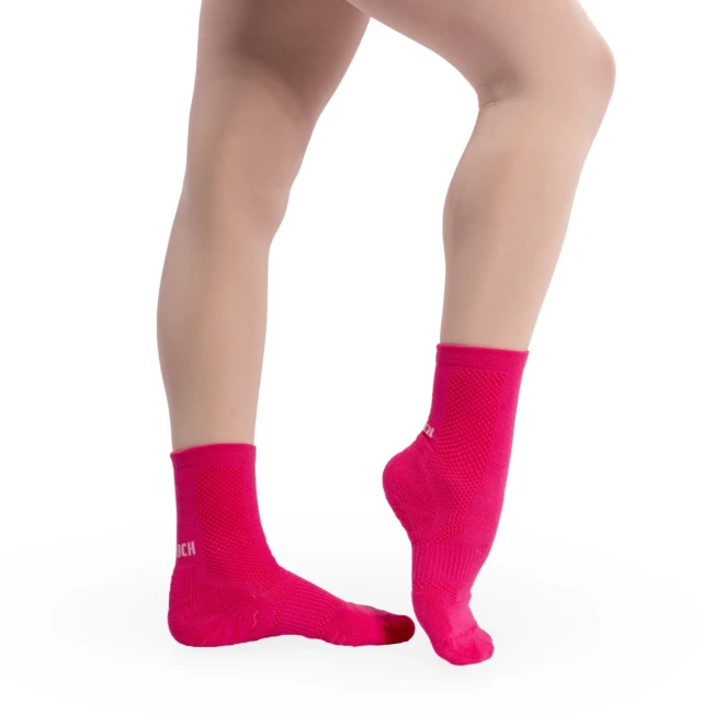 Bloch Blochsox, kürzere Tanzsocken für Kinder - Rosa - Hot Pink