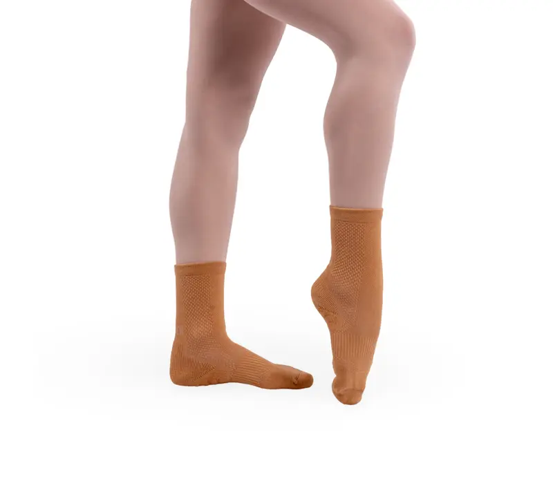 Bloch Blochsox, kürzere Tanzsocken für Kinder - Hautfarben Nude Bloch