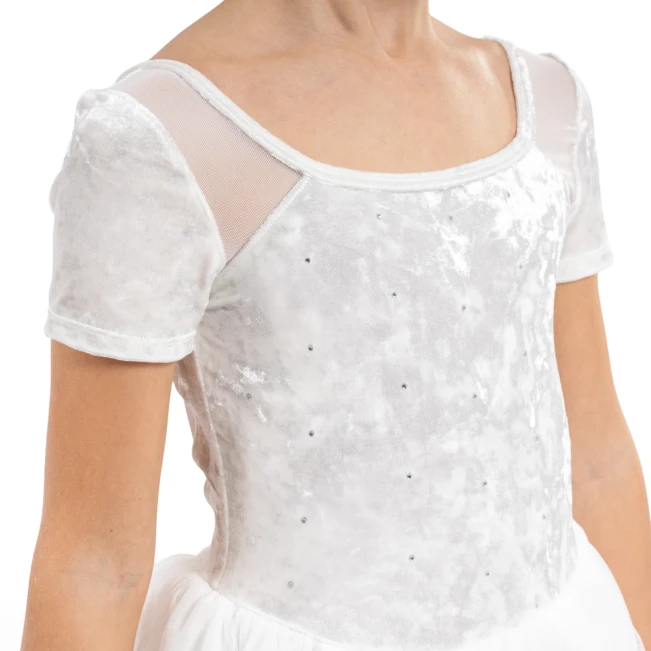 Bloch Delilah, Trikot für Mädchen mit Tutu-Röckchen Bloch Delilah, Mädchen-Trikot mit Tutu-Röckchen - Weiß