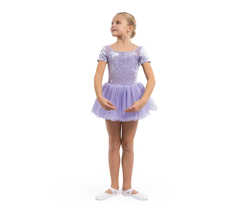 Bloch Delilah, Trikot für Mädchen mit Tutu-Röckchen Bloch Delilah, Kleid für Mädchen mit Tutu-Röckchen - Flieder lila Bloch