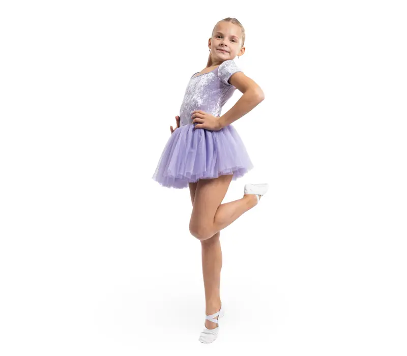 Bloch Delilah, Trikot für Mädchen mit Tutu-Röckchen Bloch Delilah, Kleid für Mädchen mit Tutu-Röckchen - Flieder lila Bloch