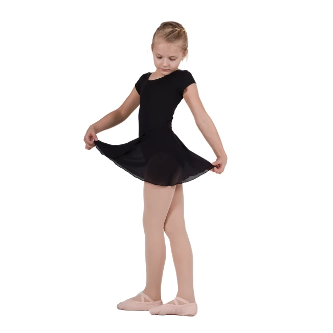 Bloch Trikot mit kurzem Ärmel und Röckchen – Schwarz Bloch Trikot mit kurzem Ärmel und Röckchen – Schwarz