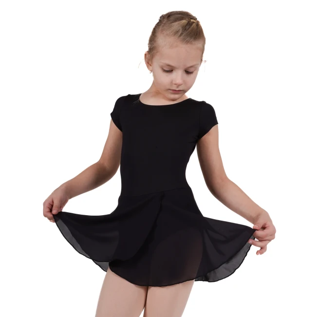 Bloch Trikot mit kurzem Ärmel und Röckchen – Schwarz Bloch Trikot mit kurzem Ärmel und Röckchen – Schwarz