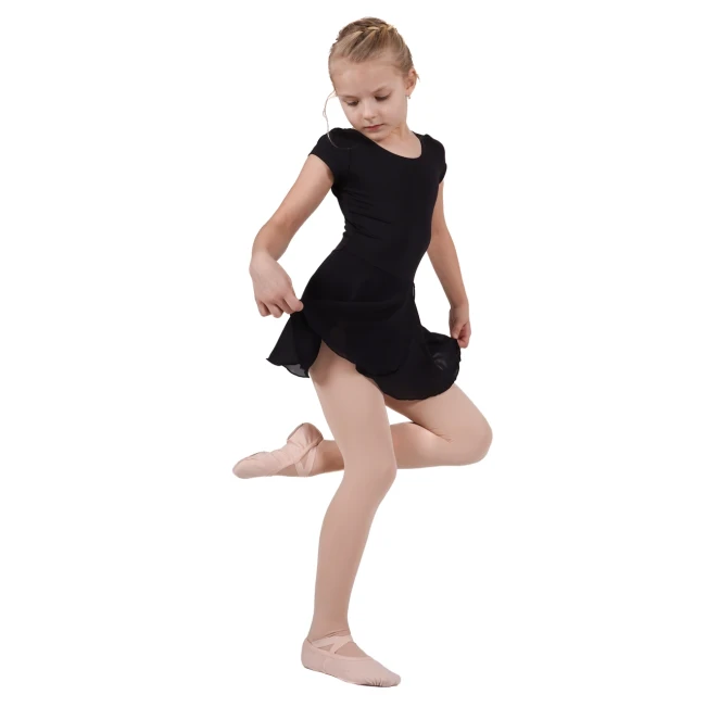 Bloch Trikot mit kurzem Ärmel und Röckchen – Schwarz Bloch Trikot mit kurzem Ärmel und Röckchen – Schwarz