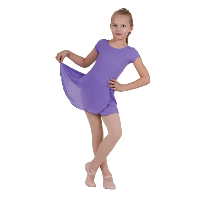 Bloch-Trikot mit kurzem Ärmel und Röckchen – Lavendel Bloch Bloch-Trikot mit kurzem Ärmel und Röckchen – Lavendel Bloch