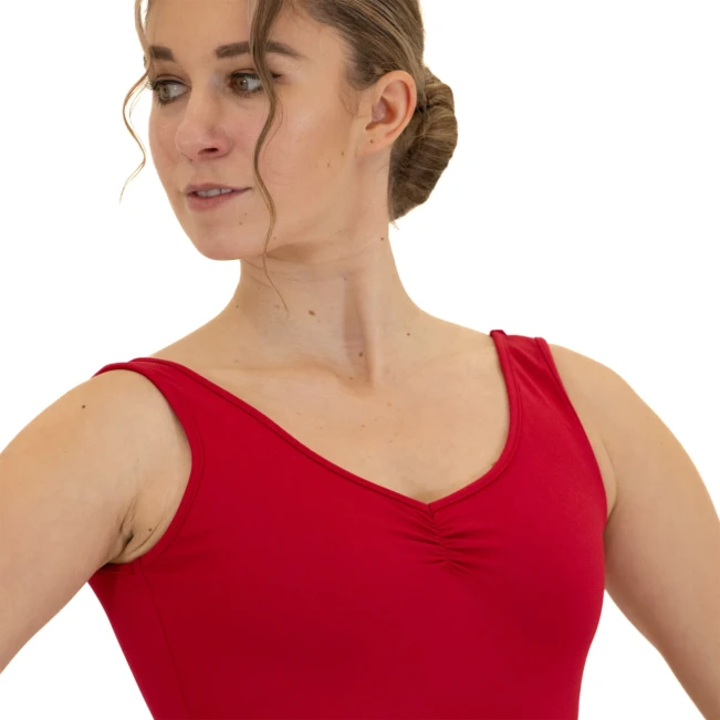 Bloch Dianna, Damen-Trikot mit breiten Trägern - Rot Bloch