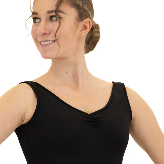 Bloch Dianna, Damen-Trikot mit breiten Trägern - Schwarz