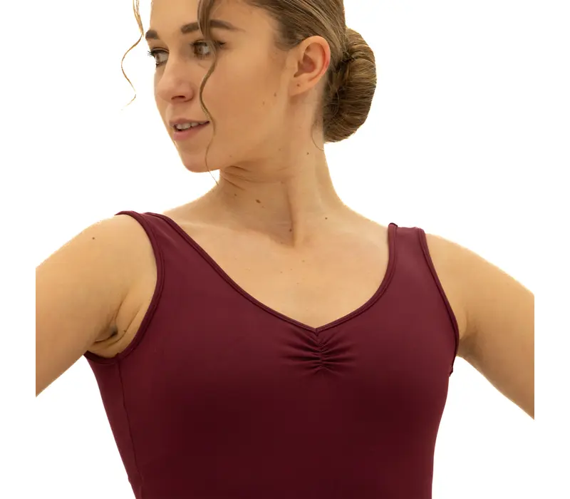 Bloch Dianna, Damen-Trikot mit breiten Trägern – Burgundy Bloch