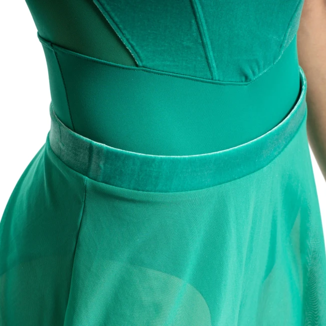 Bloch Avery Mesh-Pull-on-Rock, Damenrock - Emerald Bloch