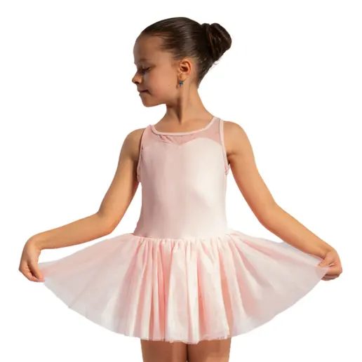 Bloch Evie Floral Tank, Mädchen-Trikot mit Tutu-Röckchen mit breiten Trägern 