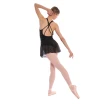 Bloch Fleur Floral Tank-Trikot, Damen-Trikot mit breiten Trägern – Schwarz Bloch Fleur Floral Tank-Trikot, Damen-Trikot mit breiten Trägern – Schwarz