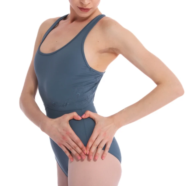 Bloch Fleur Floral Tank-Trikot, Damen-Trikot mit breiten Trägern – Grau Bloch Bloch Fleur Floral Tank-Trikot, Damen-Trikot mit breiten Trägern – Grau Bloch