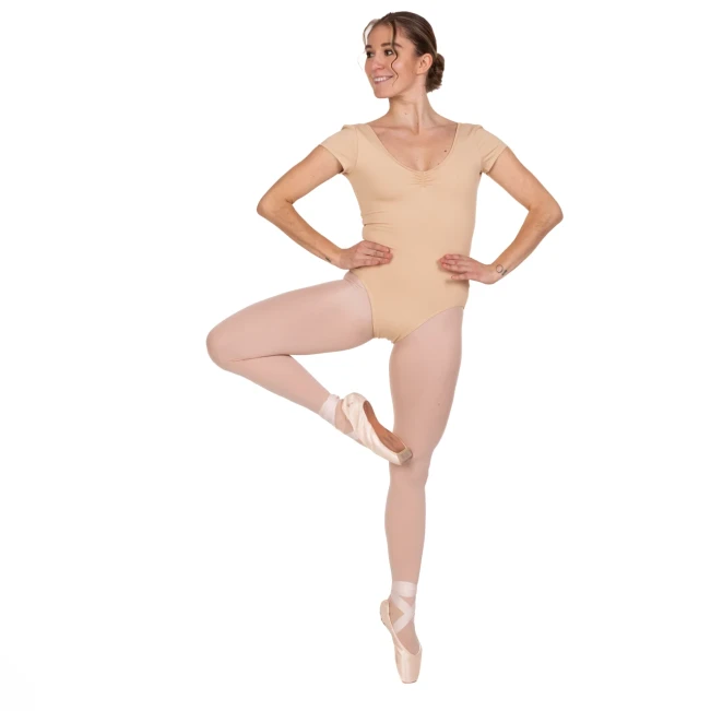 Bloch Gather, Damen-Trikot mit kurzem Arm Bloch Gather, Damen-Trikot mit kurzen Ärmeln – Hautfarben – sand