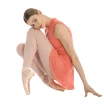 Bloch Hana Floral Mesh-Rock, Damenrock mit elastischem Bund - Pfirsich - peach