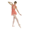 Bloch Hana Floral Mesh-Rock, Damenrock mit elastischem Bund - Pfirsich - peach