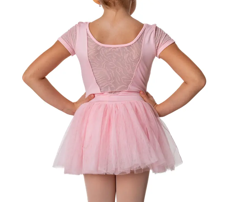 Bloch Holly, Kindertrikot mit Tutu-Röckchen - Rosa Candy Bloch
