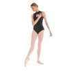 Bloch Kali Floral, Damen-Trikot mit Stehkragen und offenem Rücken - Schwarz Bloch Kali Floral, Damen-Trikot mit Stehkragen und offenem Rücken - Schwarz