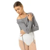 Bloch Wrap Sweater Luna, Damen-Stricktop zum Aufwärmen - Grau Bloch