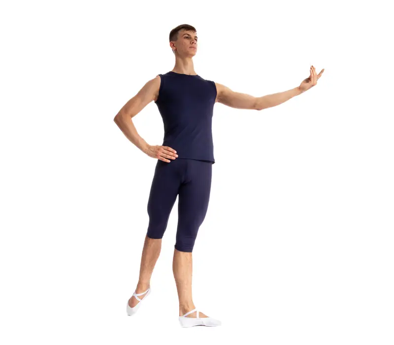 Bloch Herren-Leggings bis zum Knie - Blau - Navy