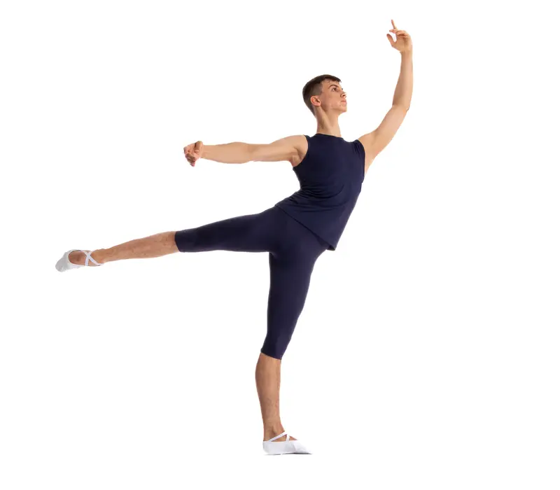 Bloch Herren-Leggings bis zum Knie - Blau - Navy