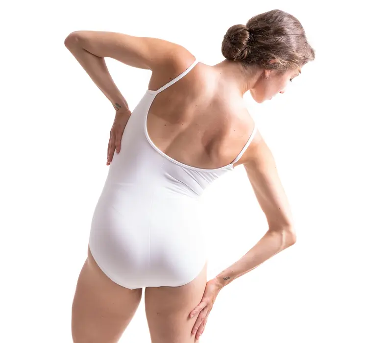 Bloch Nejor, Damen-Trikot mit Spaghettiträgern - Weiß