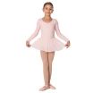 Bloch Petal, Mädchen-Trikot mit langen Ärmeln und Röckchen