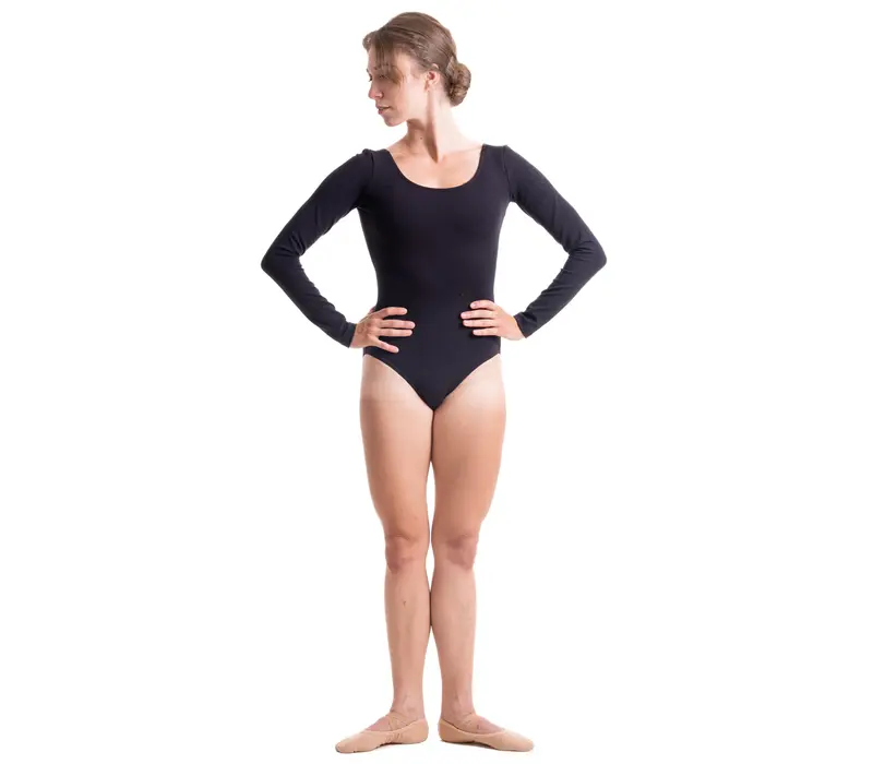 Bloch Premier, Damen-Trikot mit langen Ärmeln - Schwarz