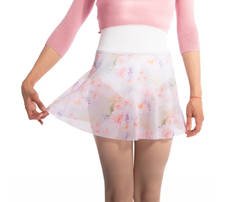 Bloch Printed Pull-on-Rock, Damen-Blumenrock – Posy