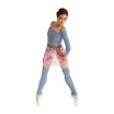 Bloch Printed Pull-on-Rock, Damen-Blumenrock – Laurel Mist