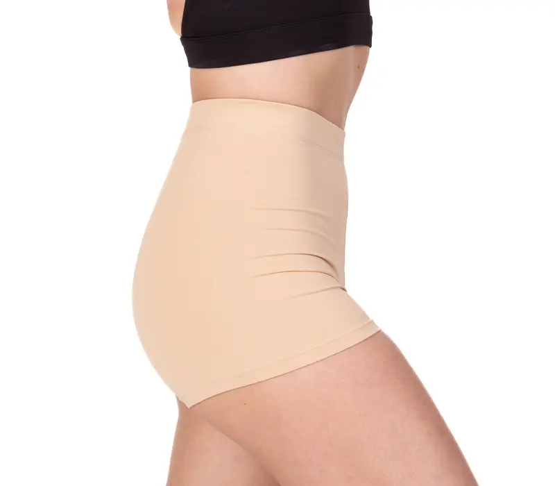 Bloch Vela, kurze Shorts für Damen - Hautfarben - sand