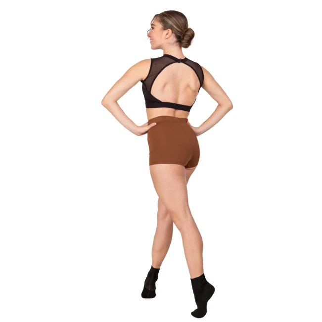 Bloch Vela, kurze Shorts für Damen – Kakao Bloch