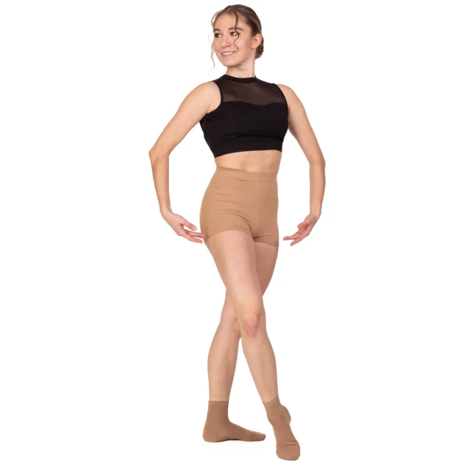 Bloch Vela, kurze Shorts für Damen – Braun Tan Bloch