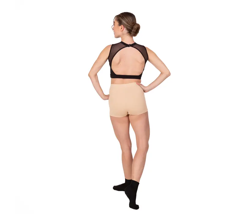 Bloch Vela, kurze Shorts für Damen - Hautfarben - sand