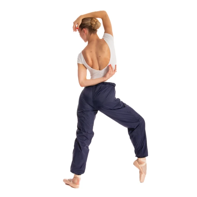 Bloch, lange Damen-Warm-up-Knisterhosen Bloch, Damen lange Aufwärm-„Raschel“-Hose – Hellrosa Bloch